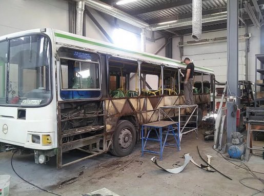 Ремонт автобусов, замена стекол, ремонт кузова стоимость ремонта и где отремонтировать - Улан-Удэ