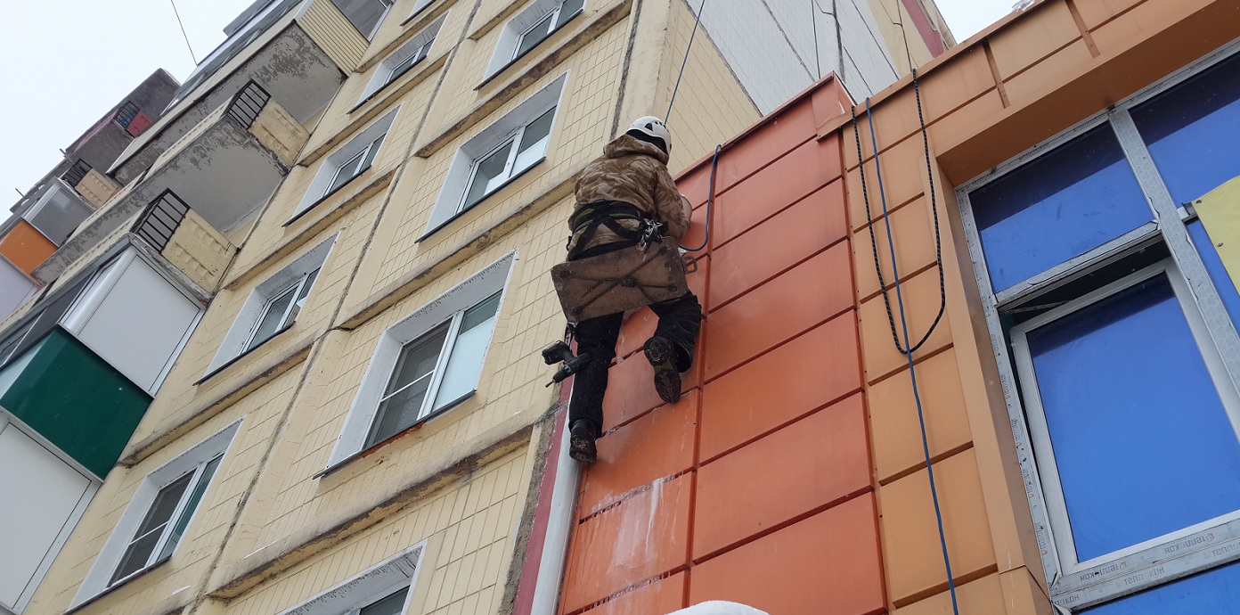 Услуги промышленных альпинистов для высотных работ в Северобайкальске