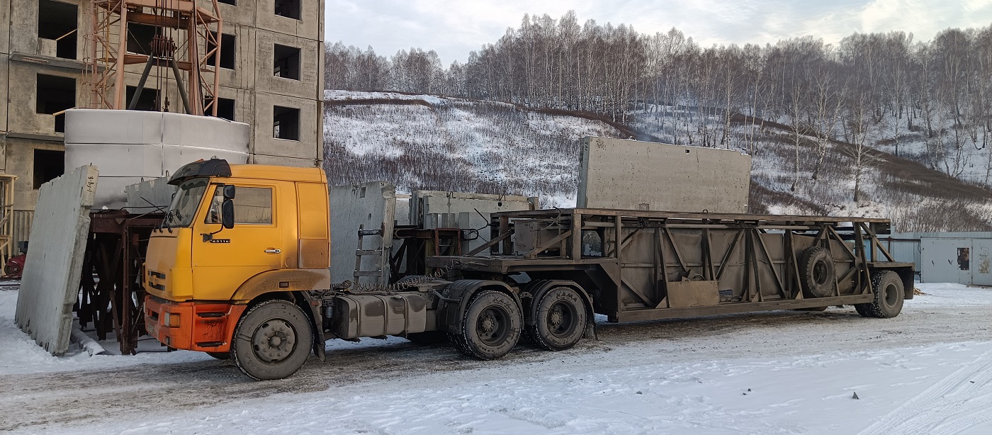 Аренда и услуги панелевозов для перевозки ЖБИ изделий в Северобайкальске