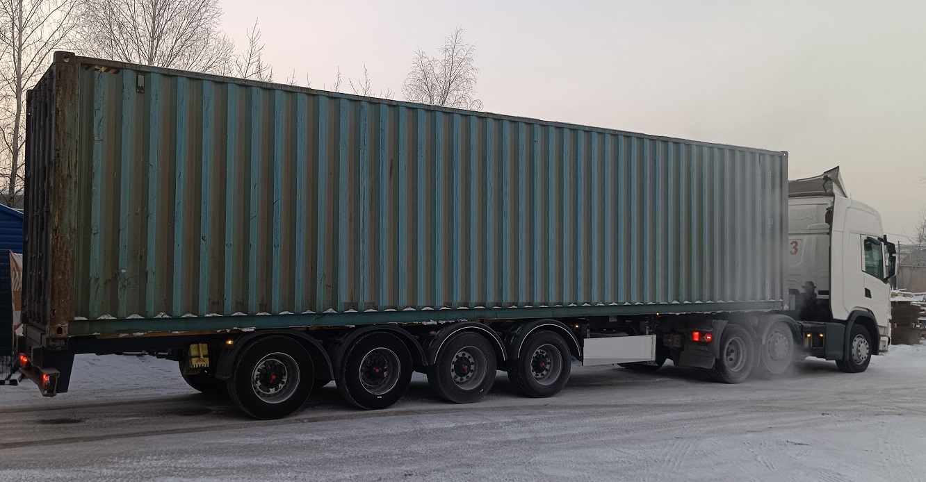 Контейнеровоз для перевозки контейнеров 20 и 40 футов в Бабушкине